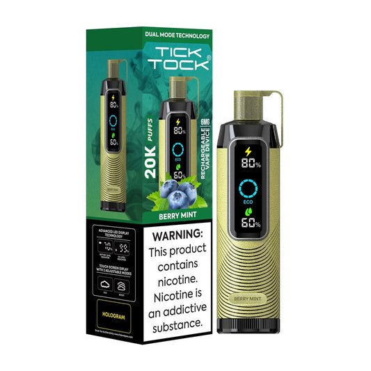 TICKTOCK 5% NIC 20K PUFFS  DISPOSABLE - BERRY MINT