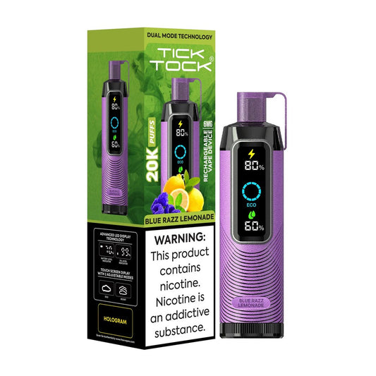 TICKTOCK 5% NIC 20K PUFFS DISPOSABLE - BLUE RAZZ LEMONADE