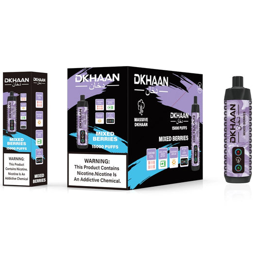 DKHAAN 5% NIC 15000PUFFS DISPOSABLE - MIXED BERRIES
