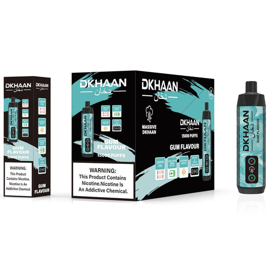 DKHAAN 5% NIC 15000PUFFS DISPOSABLE - GUM