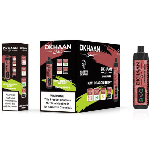 DKHAAN 5% NIC 15000PUFFS DISPOSABLE - KIWI DRAGON BERRY