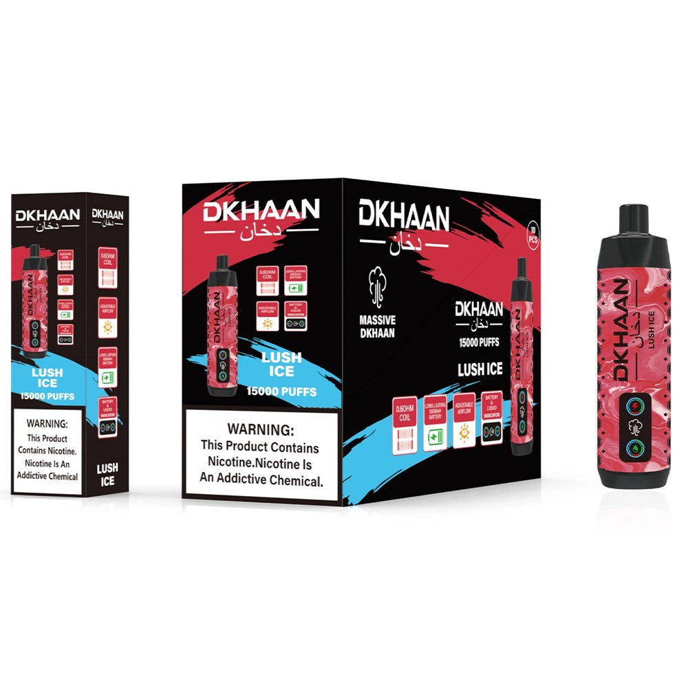 DKHAAN 5% NIC 15000PUFFS DISPOSABLE - LUSH ICE