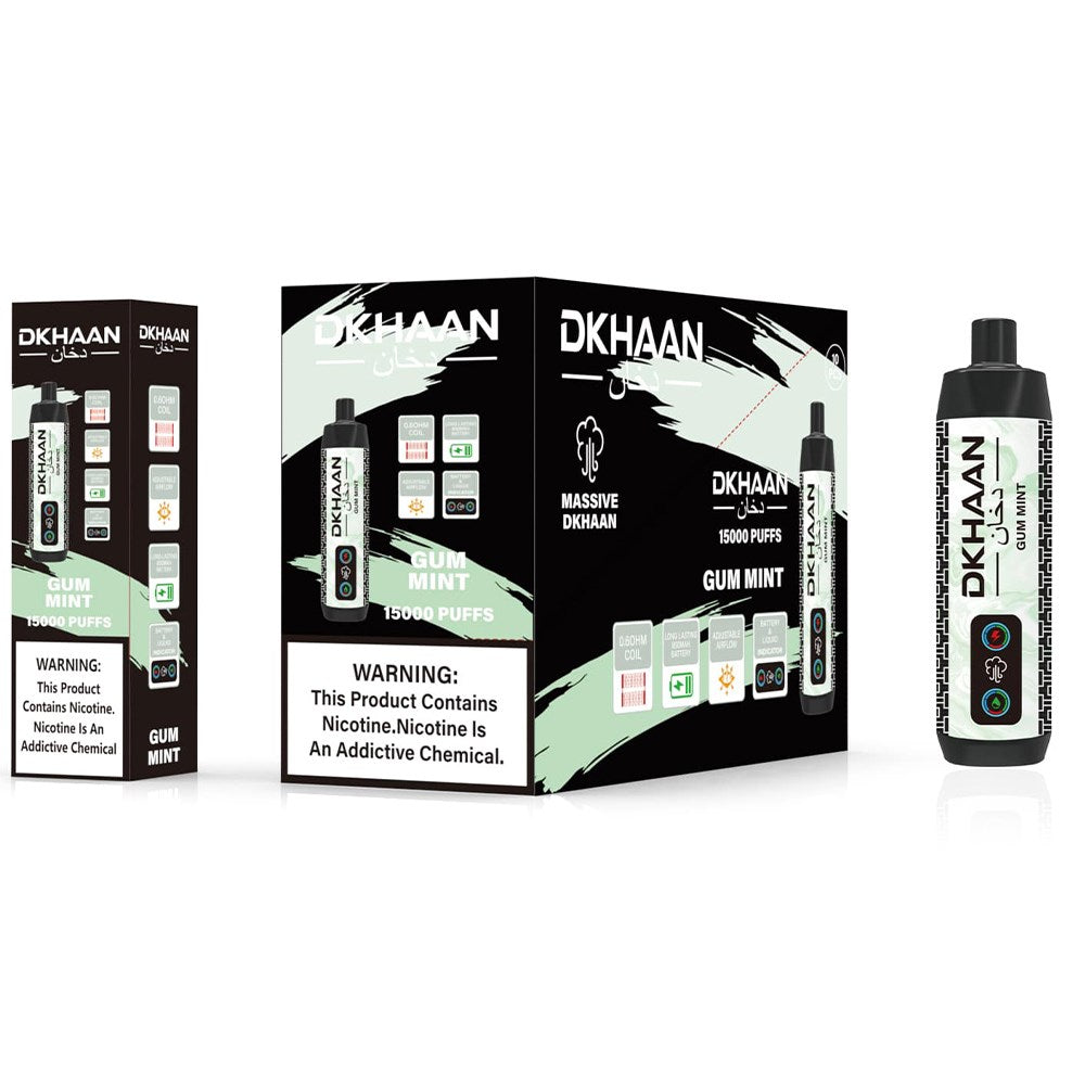 DKHAAN 5% NIC 15000PUFFS DISPOSABLE - GUM MINT