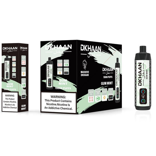 DKHAAN 5% NIC 15000PUFFS DISPOSABLE - GUM MINT