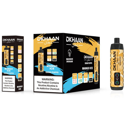 DKHAAN 5% NIC 15000PUFFS DISPOSABLE - MANGO ICE