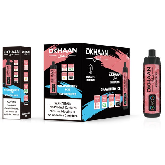 DKHAAN 5% NIC 15000PUFFS DISPOSABLE - STRAW ICE