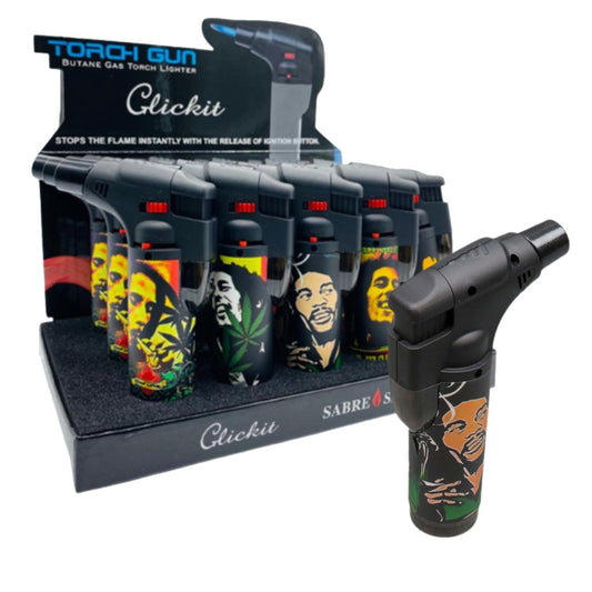 CLICKIT TRIPLE TORCH LIGHTER - BOB MARLEY