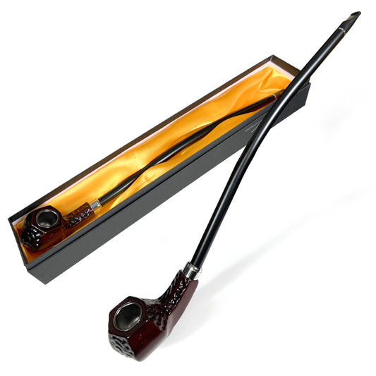 CLICKIT LONG WOODEN PIPE - Design 3