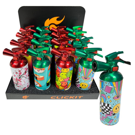 CLICKIT FIRE EXTINGUISHER TORCH W/ PICTURES WRAP