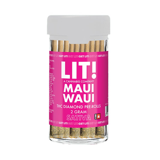 LIT! THC DIAMOND 2G PREROLLS - MAUI WAUI