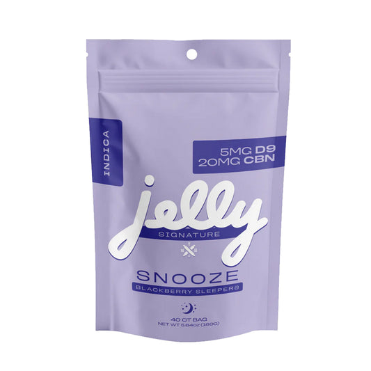 JELLY SIGNATURE 5MG D9THC/20MG CBD/CBN GUMMIES INDICA - BLACKBERRY SLEEPERS