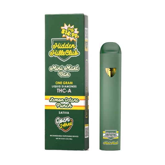 HIDDEN HILLS MINI MART BAR THCA 1G DISPOSABLE - LEMON OCTAN PUNCH