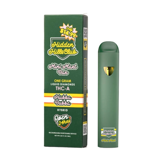 HIDDEN HILLS MINI MART BAR THCA 1G DISPOSABLE - HUBBA BUBBA