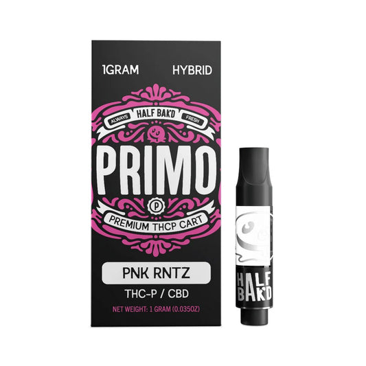 HALF BAK'D PRIMO THCP/CBD 1G CARTRIDGE HYBRID - PINK RUNTZ