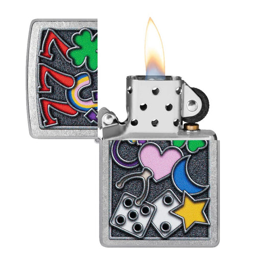 ZIPPO 207 ALL LUCK DESIGN LIGHTER