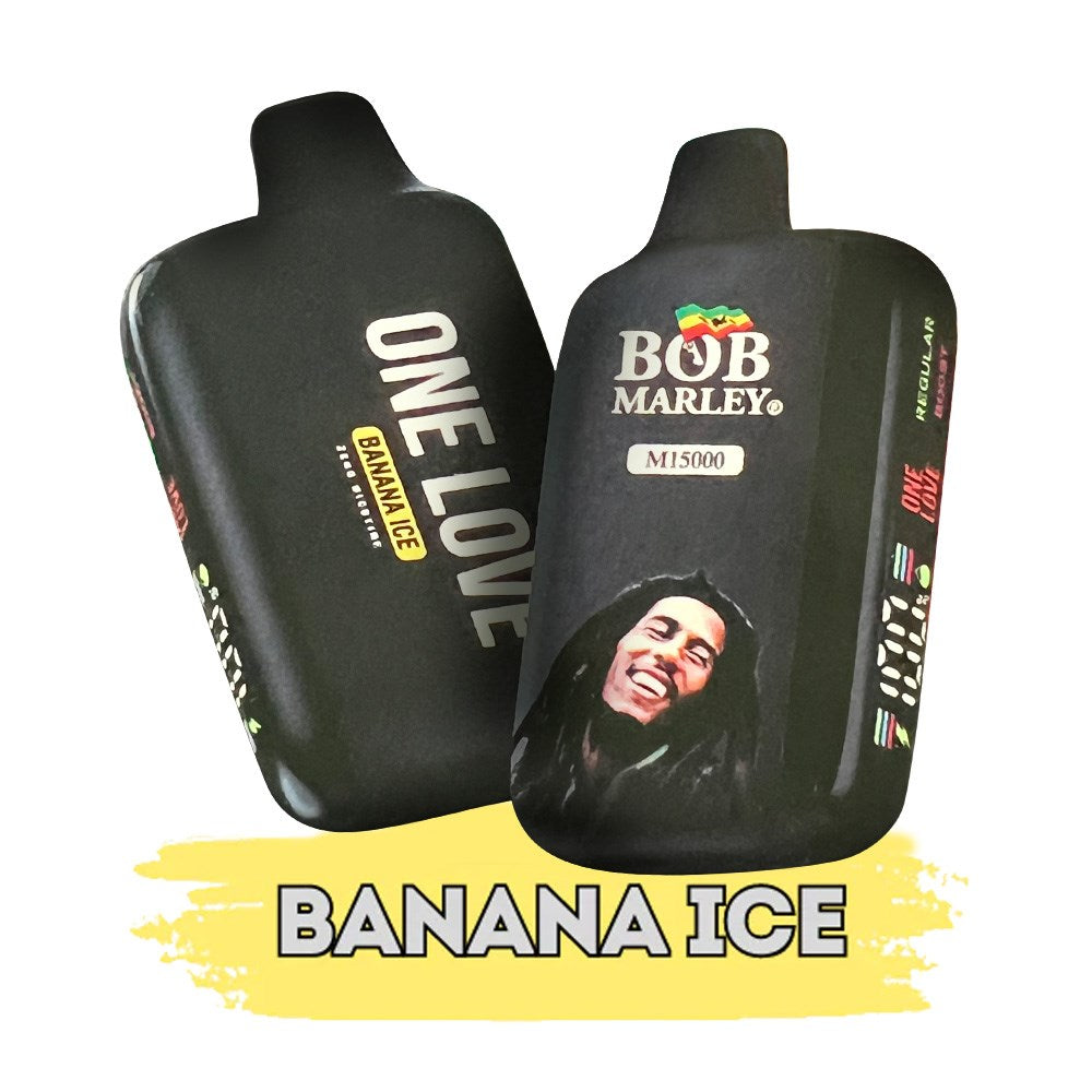 BOB MARLEY 0%NIC 15000 PUFFS DISPOSABLE - BANANA ICE