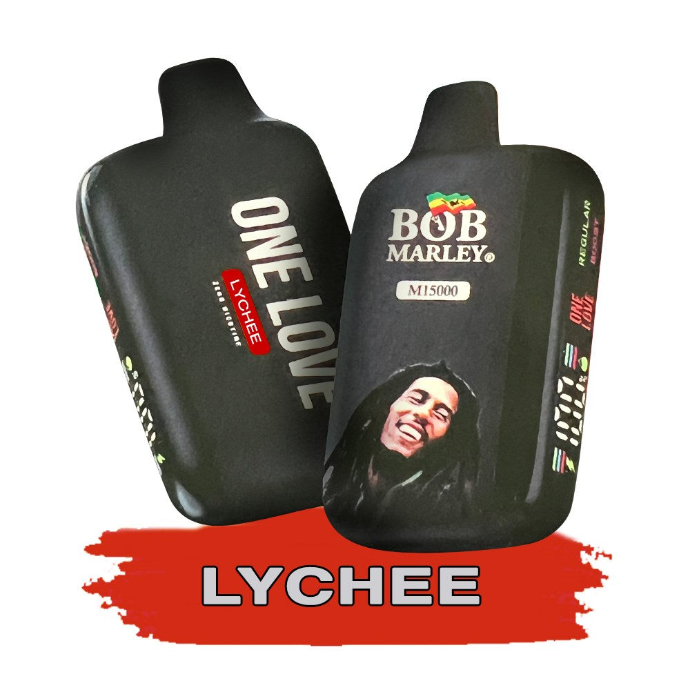 BOB MARLEY 0%NIC 15000 PUFFS DISPOSABLE - LYCHEE