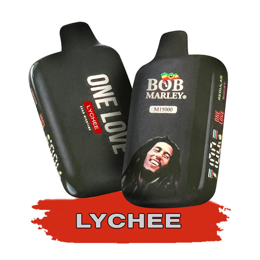 BOB MARLEY 0%NIC 15000 PUFFS DISPOSABLE - LYCHEE