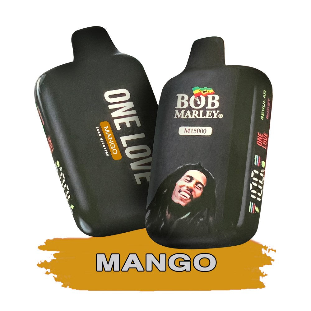 BOB MARLEY 0%NIC 15000 PUFFS DISPOSABLE - MANGO