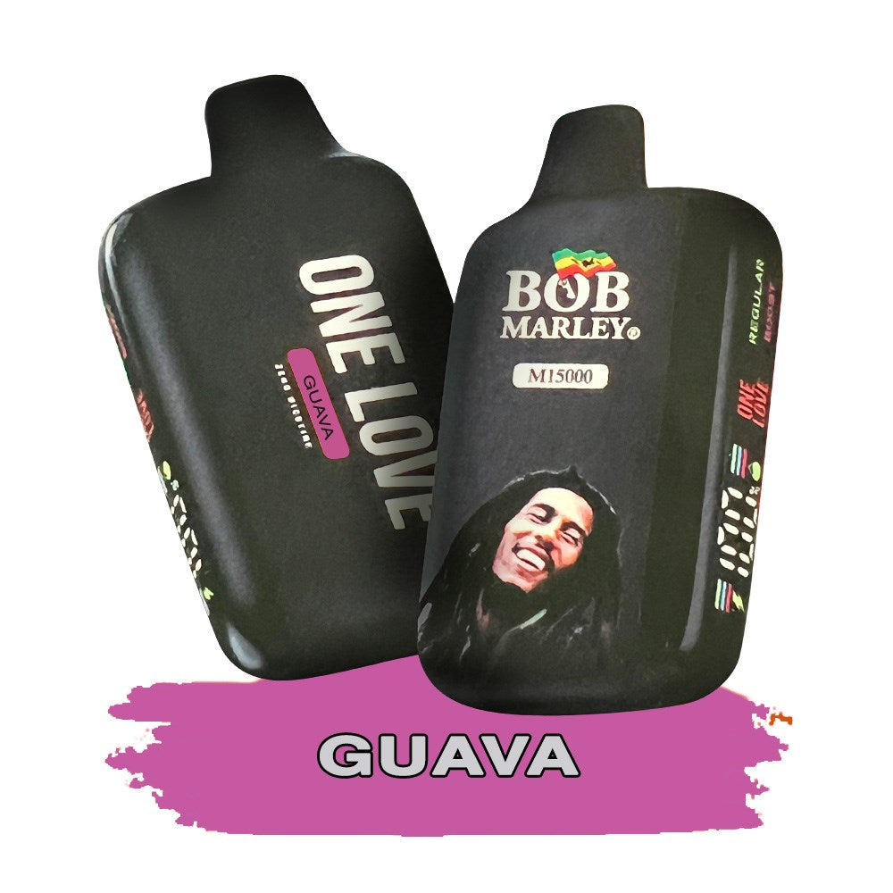 BOB MARLEY 0%NIC 15000 PUFFS DISPOSABLE - GUAVA