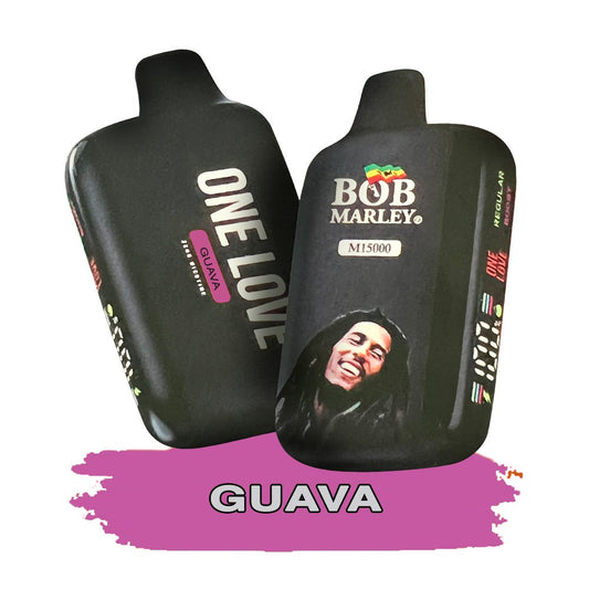 BOB MARLEY 0%NIC 15000 PUFFS DISPOSABLE - GUAVA