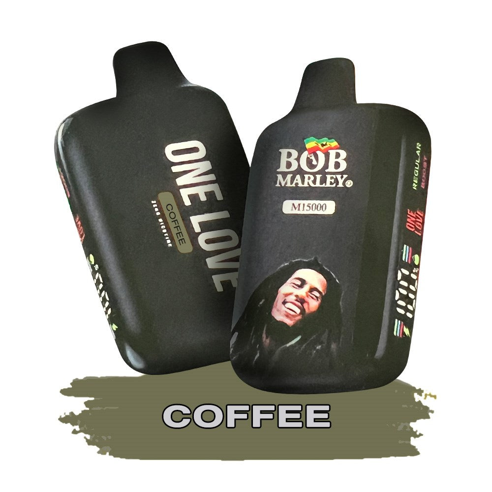 BOB MARLEY 0%NIC 15000 PUFFS DISPOSABLE - COFFEE