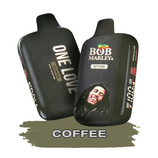 BOB MARLEY 0%NIC 15000 PUFFS DISPOSABLE - COFFEE