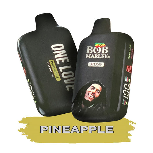 BOB MARLEY 0%NIC 15000 PUFFS DISPOSABLE - PINEAPPLE