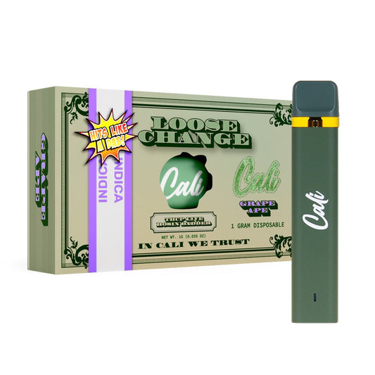 CALI LOOSE CHANGE 1G DISPOSABLE INDICA - GRAPE APE