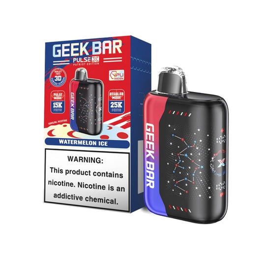 GEEK BAR PULSE X 5% NIC 25000 PUFFS DISPOSABLE - WATERMELON ICE