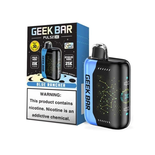 GEEK BAR PULSE X 5% NIC 25000 PUFFS DISPOSABLE - BLUE RANCHER