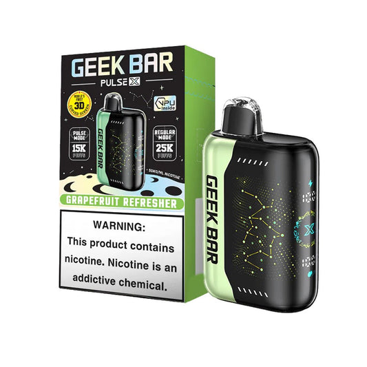 GEEK BAR PULSE X 5% NIC 25000 PUFFS DISPOSABLE - GRAPEFRUIT REFRESHER