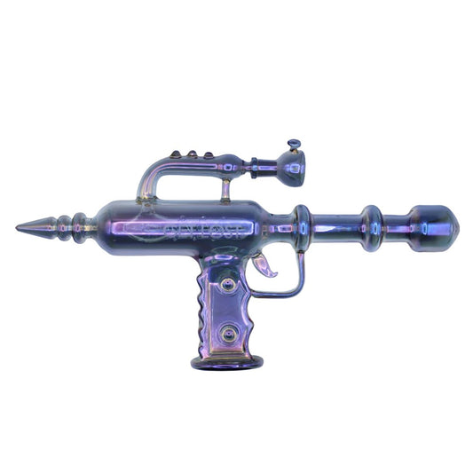 GET LOST RAY GUN GLASS WATER PIPE - PURPLE