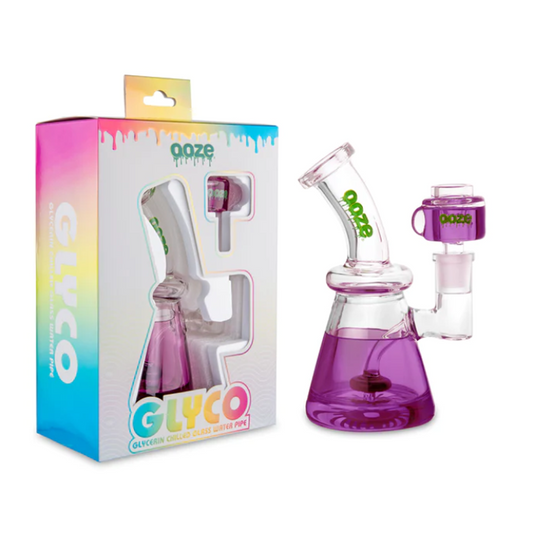 OOZE GLYCO GLASS WATER PIPE - ULTRA PURPLE