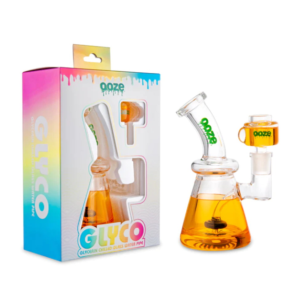 OOZE GLYCO GLASS WATER PIPE - JUICY ORANGE