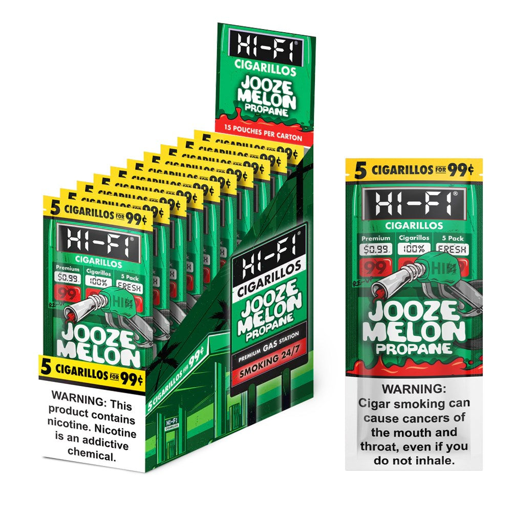 HI - FI CIGARILLOS WRAP 5CT/$0.99 - JOOZE MELON