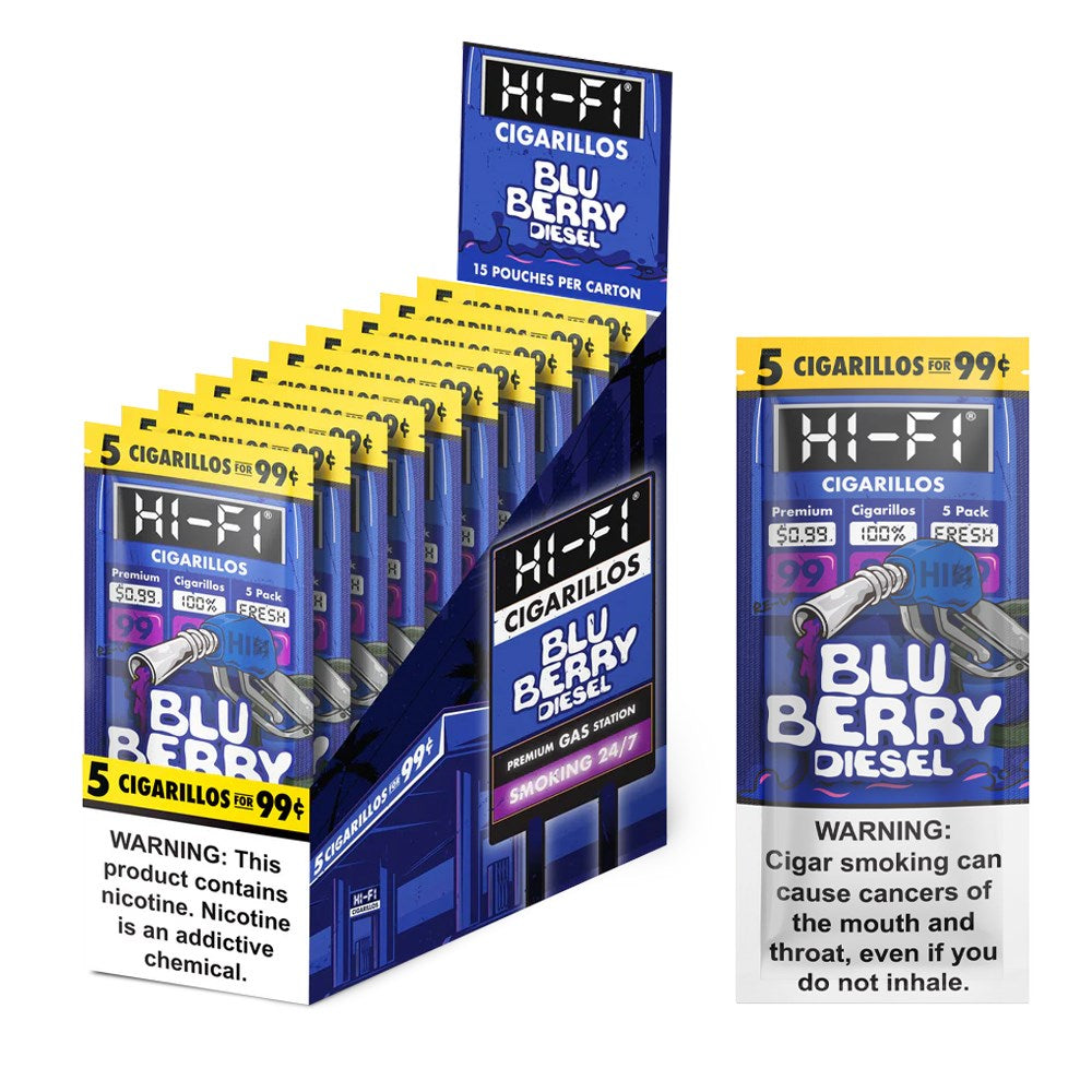 HI - FI CIGARILLOS WRAP 5CT/$0.99 - BLUEBERRY DIESEL
