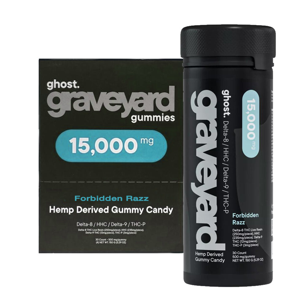 GHOST GRAVEYARD BLEND 15000MG GUMMIES - FORBIDDEN RAZZ