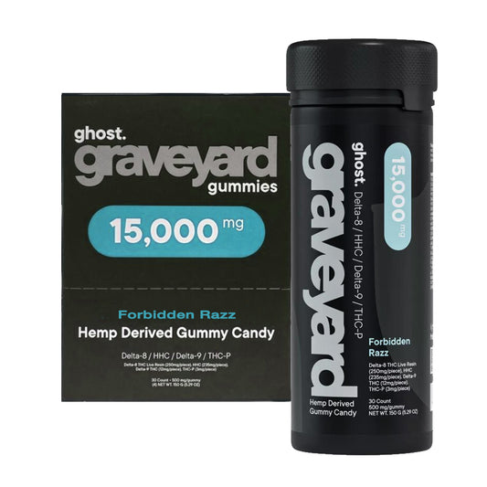 GHOST GRAVEYARD BLEND 15000MG GUMMIES - FORBIDDEN RAZZ