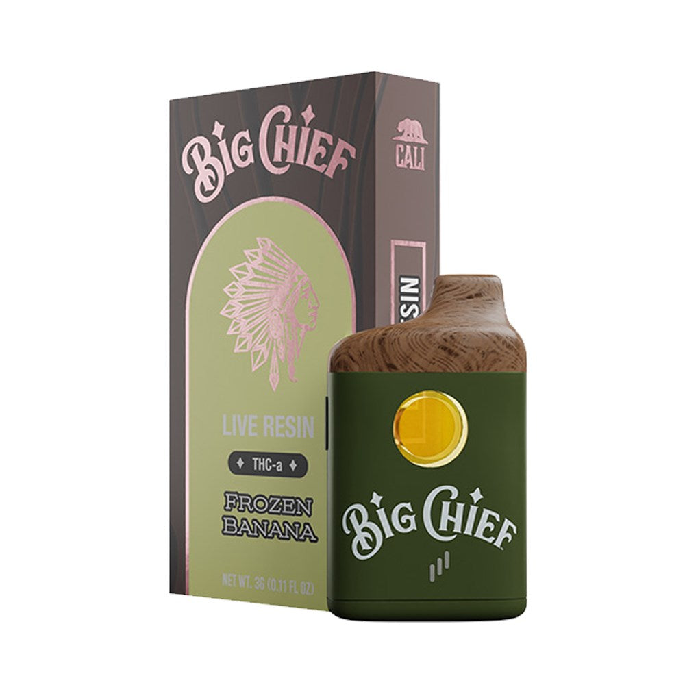 BIG CHIEF THCA 3G DISPOSABLE SATIVA - FROZEN BANANA