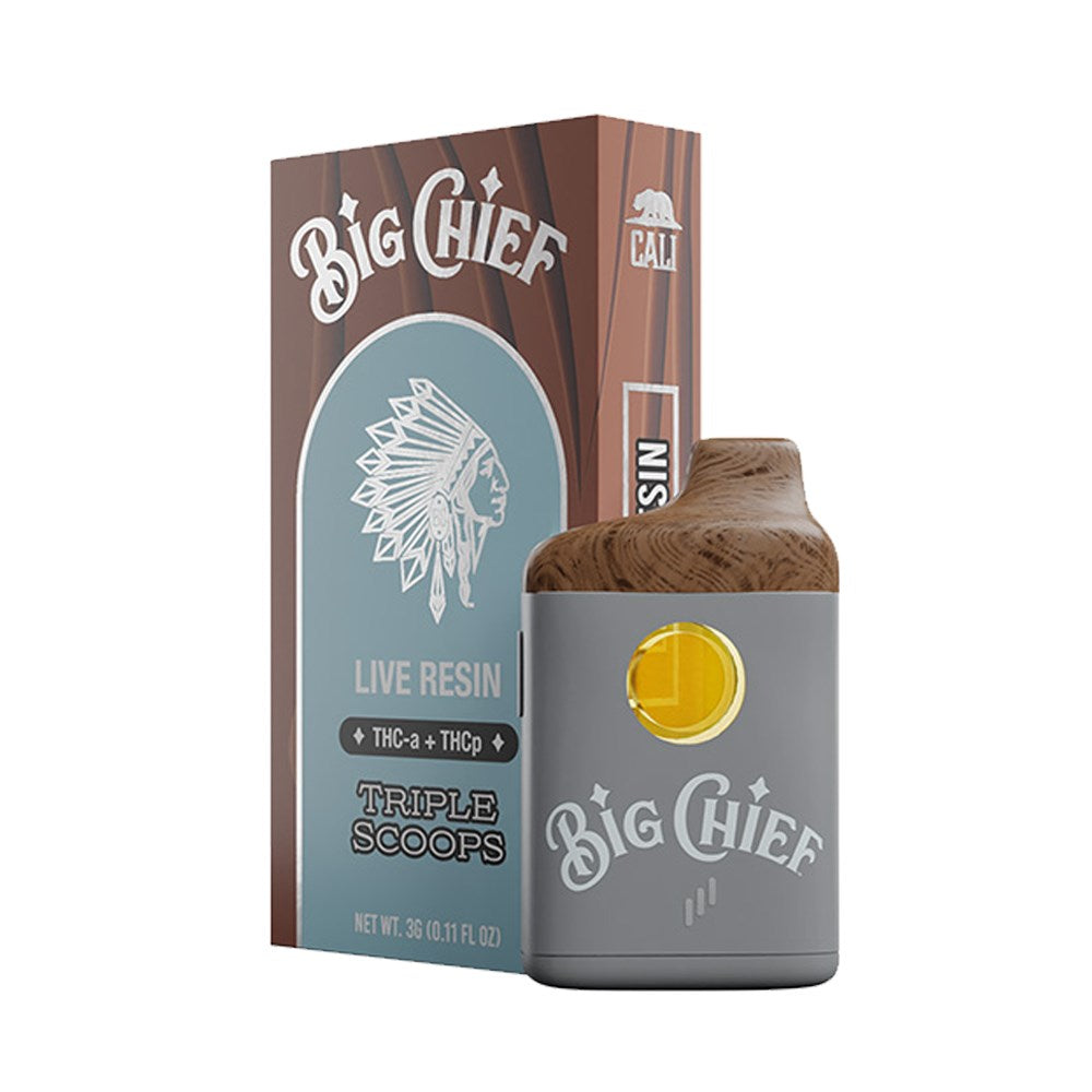 BIG CHIEF THCA /THCP 3G DISPOSABLE INDICA - TRIPLE SCOOPS