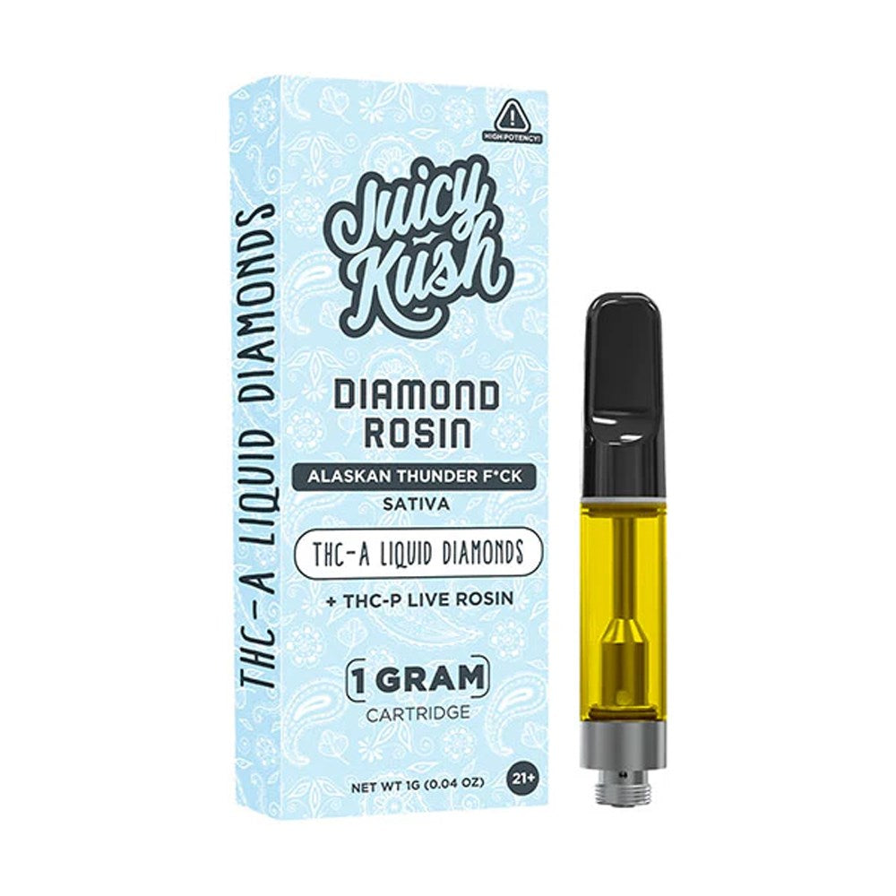 JUICY KUSH THCA/THCP /D8 LIVE RESIN 1G CARTRIDGE SATIVA - ALASKAN THUNDER F*CK