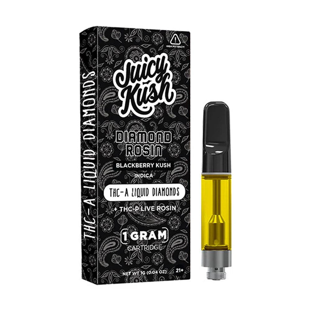 JUICY KUSH THCA/THCP /D8 LIVE RESIN 1G CARTRIDGE INDICA - BLACKBERRY KUSH