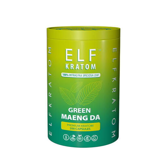 ELF KRATOM 200CTS CAPSULES - GREEN MAENG DA