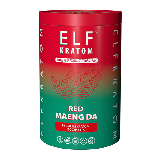 ELF KRATOM 500CTS CAPSULES - RED MAENG DA
