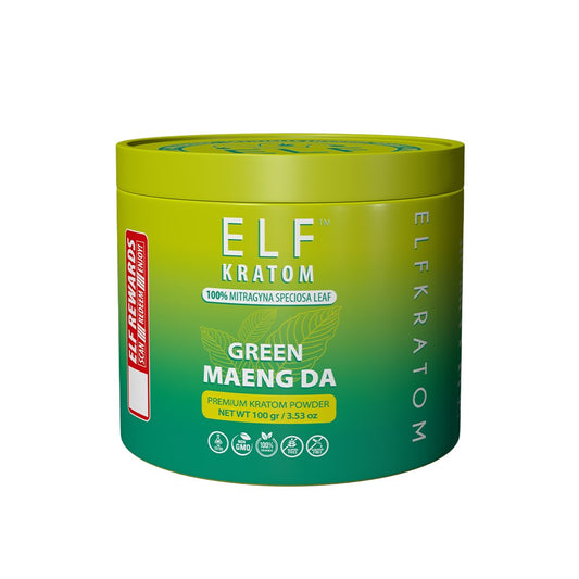 ELF KRATOM 100G POWDER - GREEN MAENG DA
