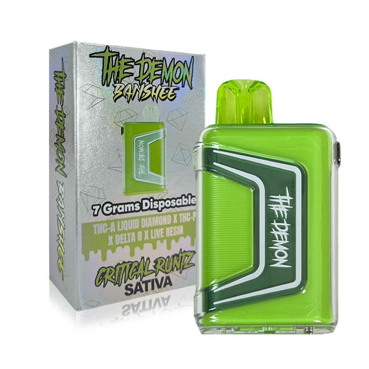 THE DEMON BANSHEE BLEND 7G DISPOSABLE SATIVA - CRITICAL RUNTZ
