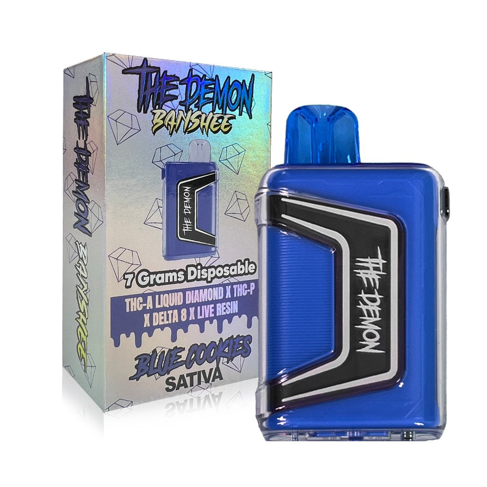 THE DEMON BANSHEE BLEND 7G DISPOSABLE SATIVA - BLUE COOKIES
