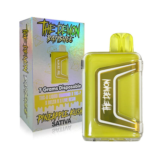 THE DEMON BANSHEE BLEND 7G DISPOSABLE SATIVA - PINEAAPLE KUSH