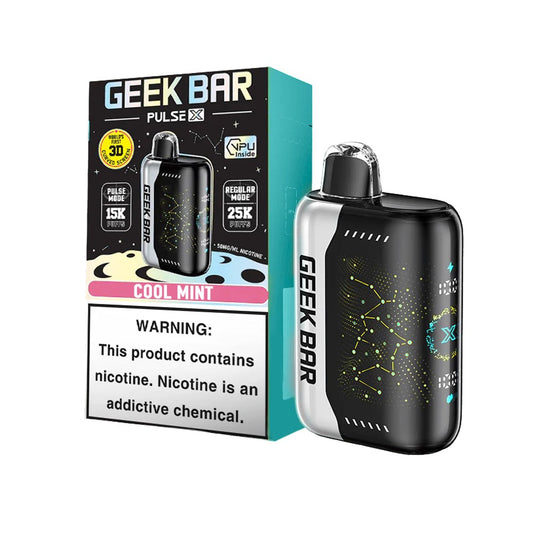 GEEK BAR PULSE X 5% NIC 25000 PUFFS DISPOSABLE - COOL MINT